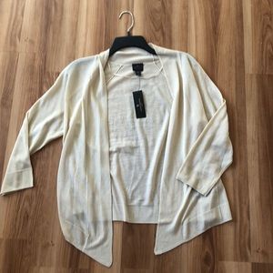 petite cream cardigan